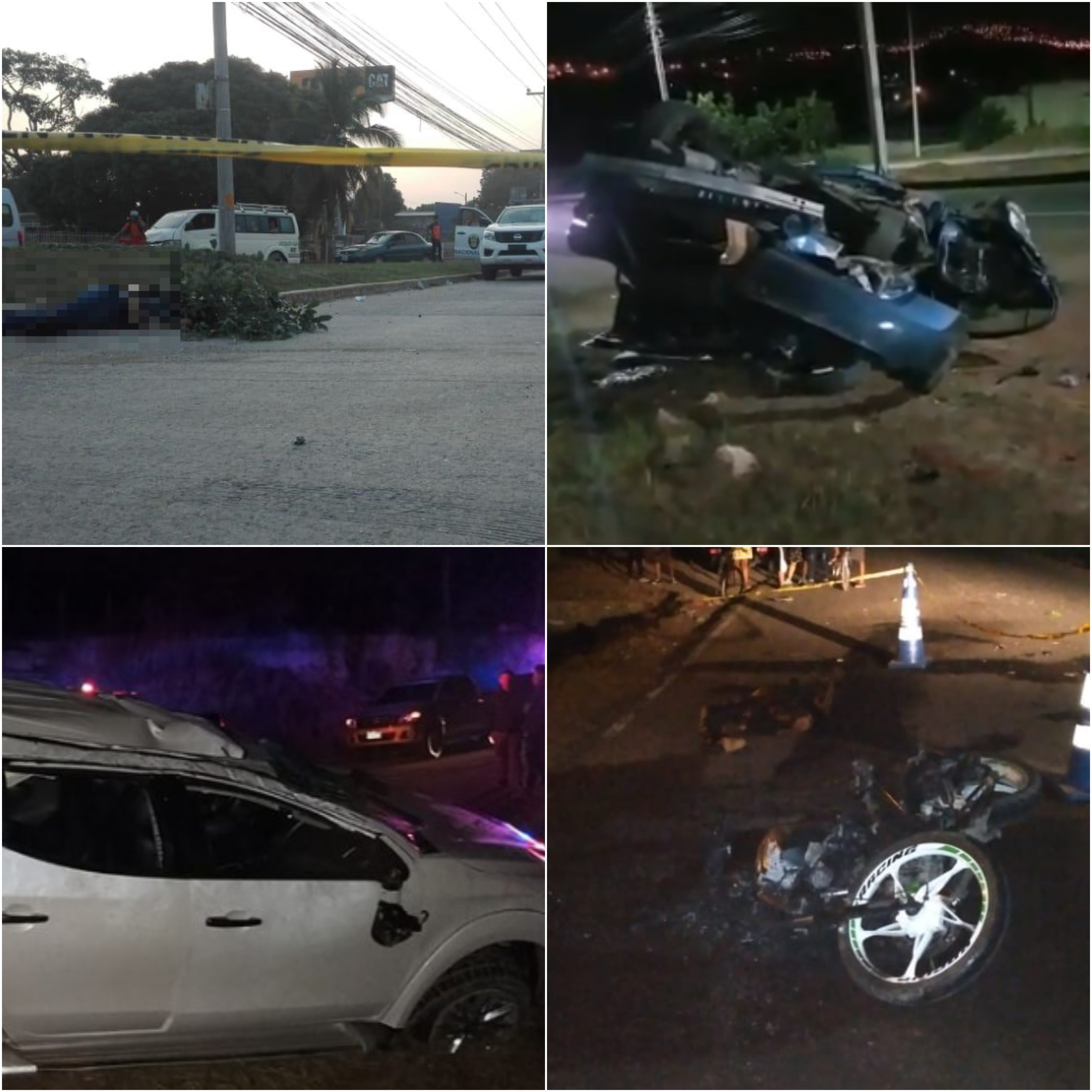 Imagen de Tres muertos y dos heridos han dejado este sábado varios accidentes de tránsito en Honduras