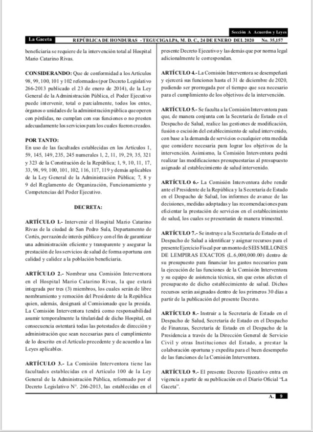 Intervencion Hospital Mario Catarino