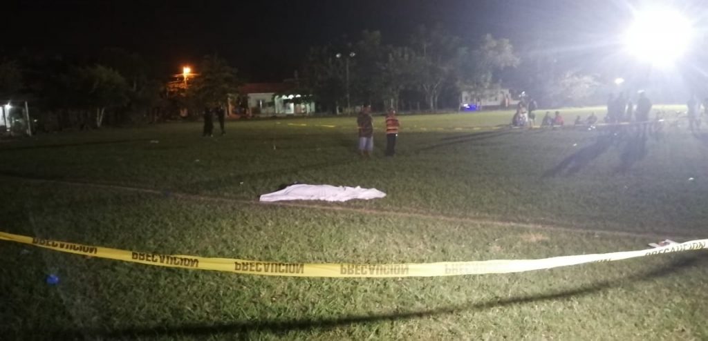 A tiros fue ejecutado.