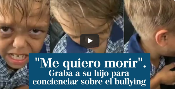 "Me quiero morir ahora mismo" las duras palabras de un niño que sufre bullying, vea el video