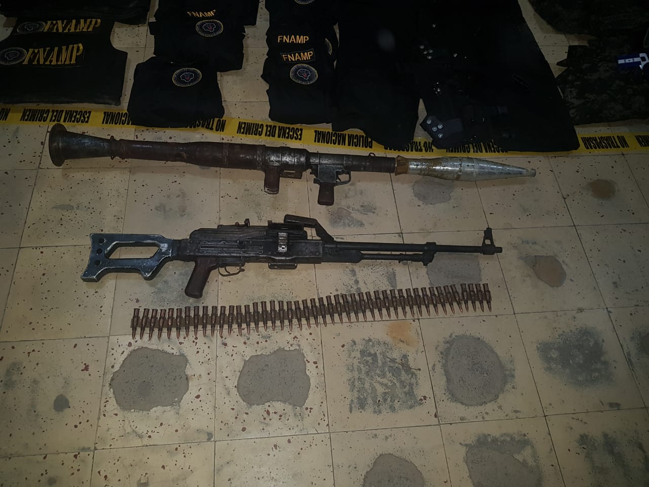 35 armas largas de grueso calibre e indumentaria militar deja operativos en El Progreso