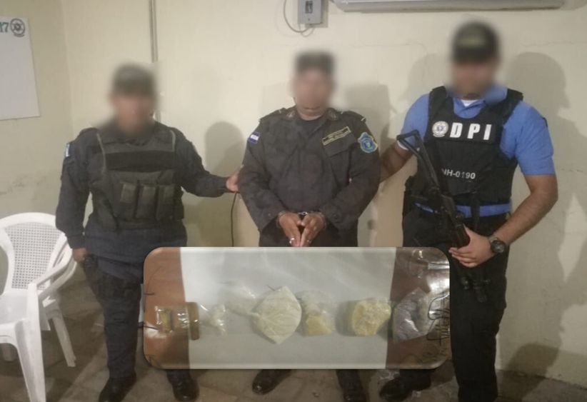 Capturan a agente penitenciario por intentar introducir droga a cárcel de Nacaome, Valle
