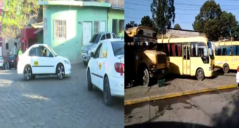 Imagen de Por extorsión, a medio vapor trabajan taxistas en Tegucigalpa y transportistas de La Ceiba se encuentran en paro