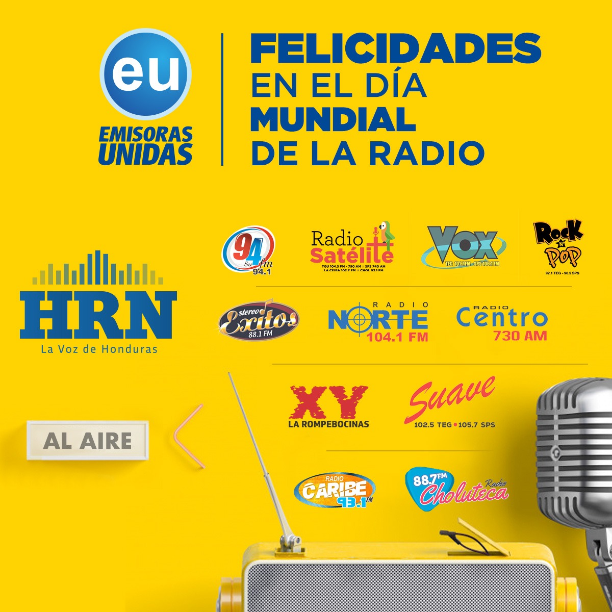 Emisoras Unidas celebra el Día Mundial de la Radio este 13 de febrero