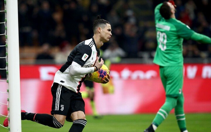 Coppa Italia: Cristiano Ronaldo le quita la victoria al Milan