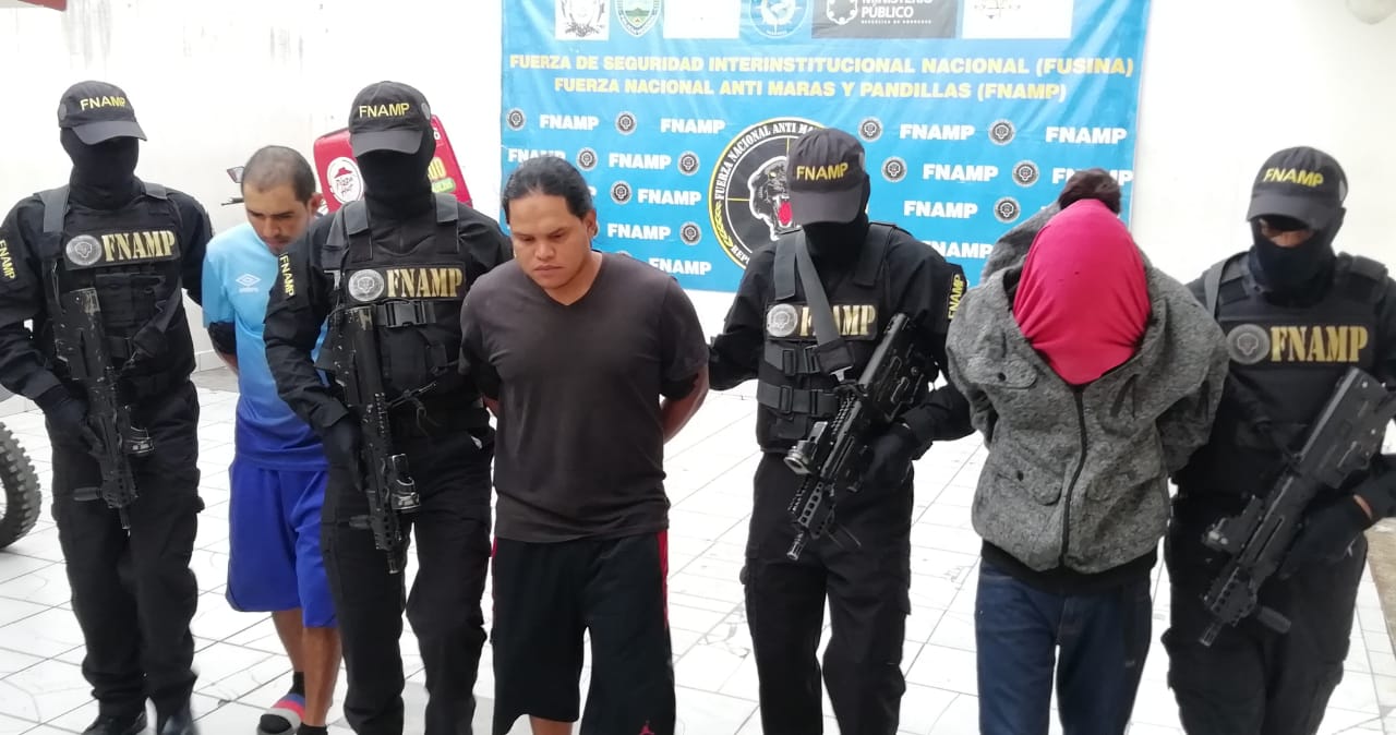 Capturados "El Mono", "El Viejo" y "Donita", supuestos mareros de la MS-13