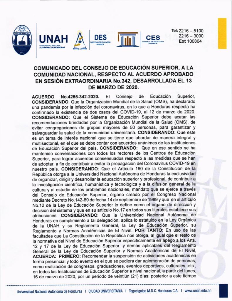Universidades Honduras 