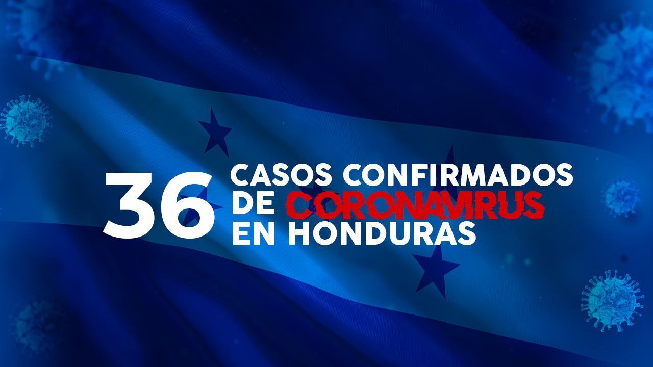 Coronavirus: suben a 36 los casos confirmados de covid-19 en Honduras