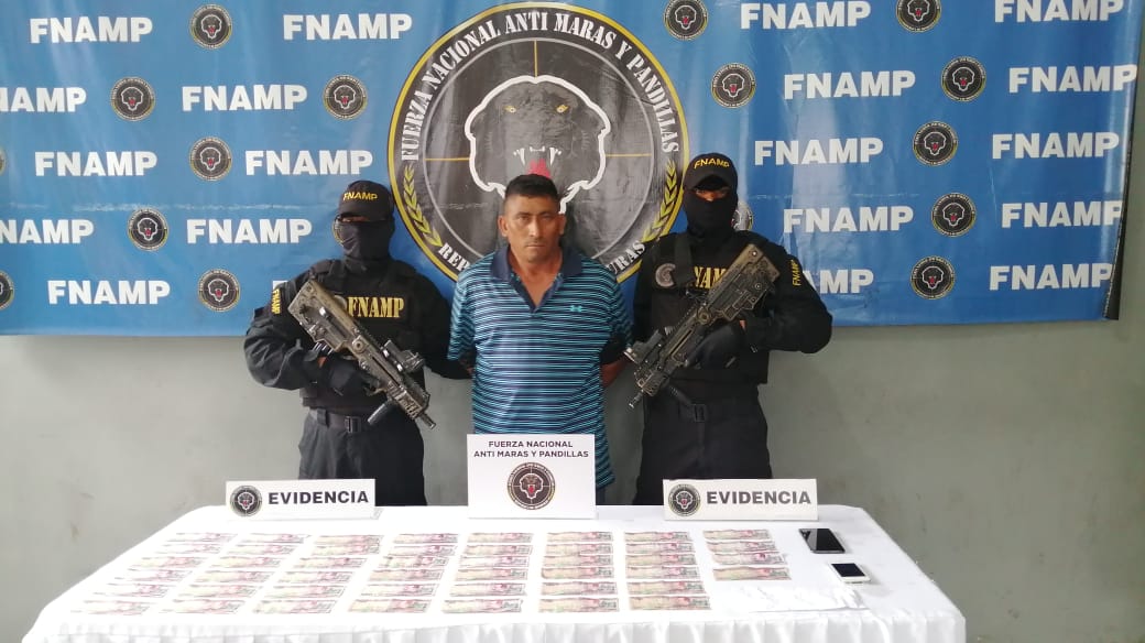 Con fuerte cantidad de dinero capturan a miembro de la MS-13 en Cortés