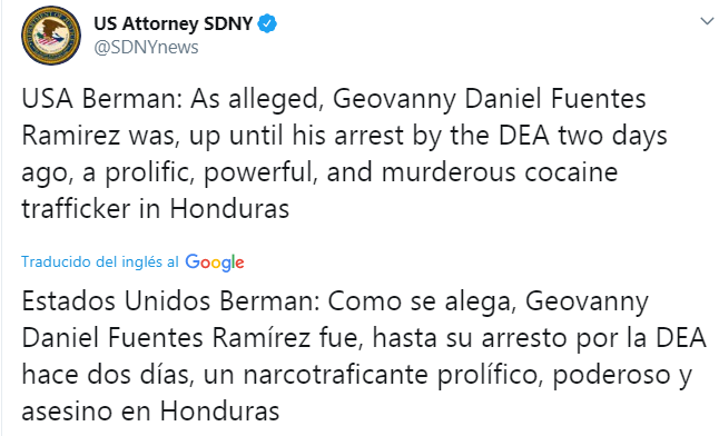 Arrestan a hondureño 