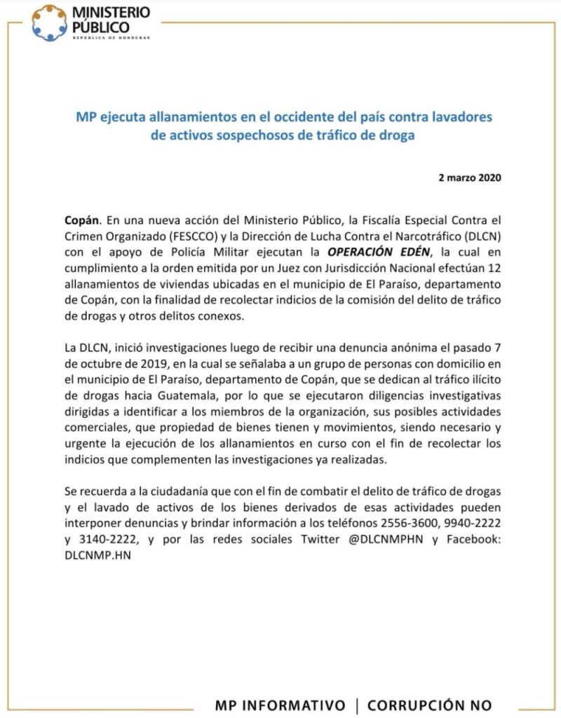 Ministerio Público.