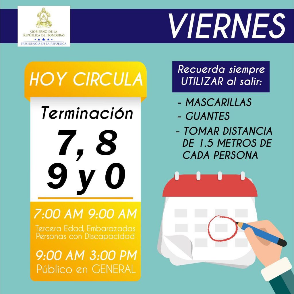 Circulación en toque de queda.