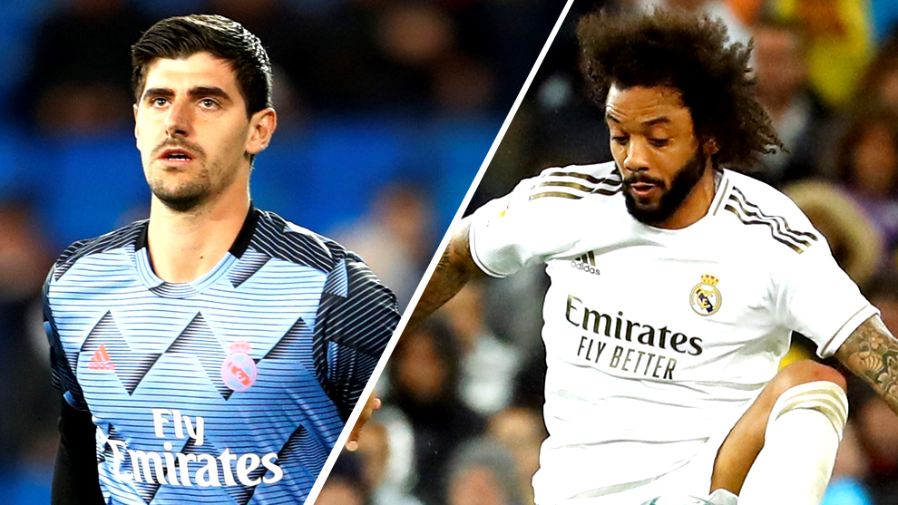 Descartados por lesión, Courtois y Marcelo