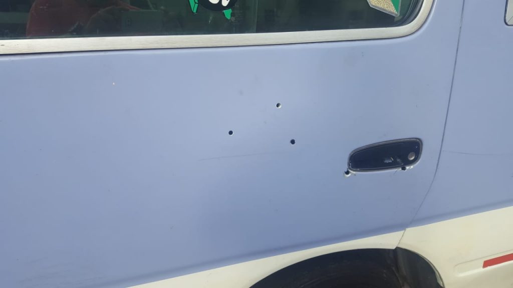 atentado contra conductor