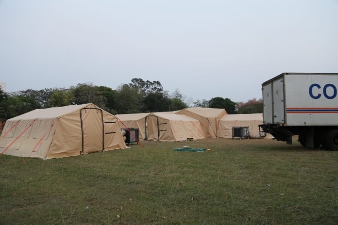 Por falta de transformadores aún no funciona el hospital móvil en Villanueva,Cortés