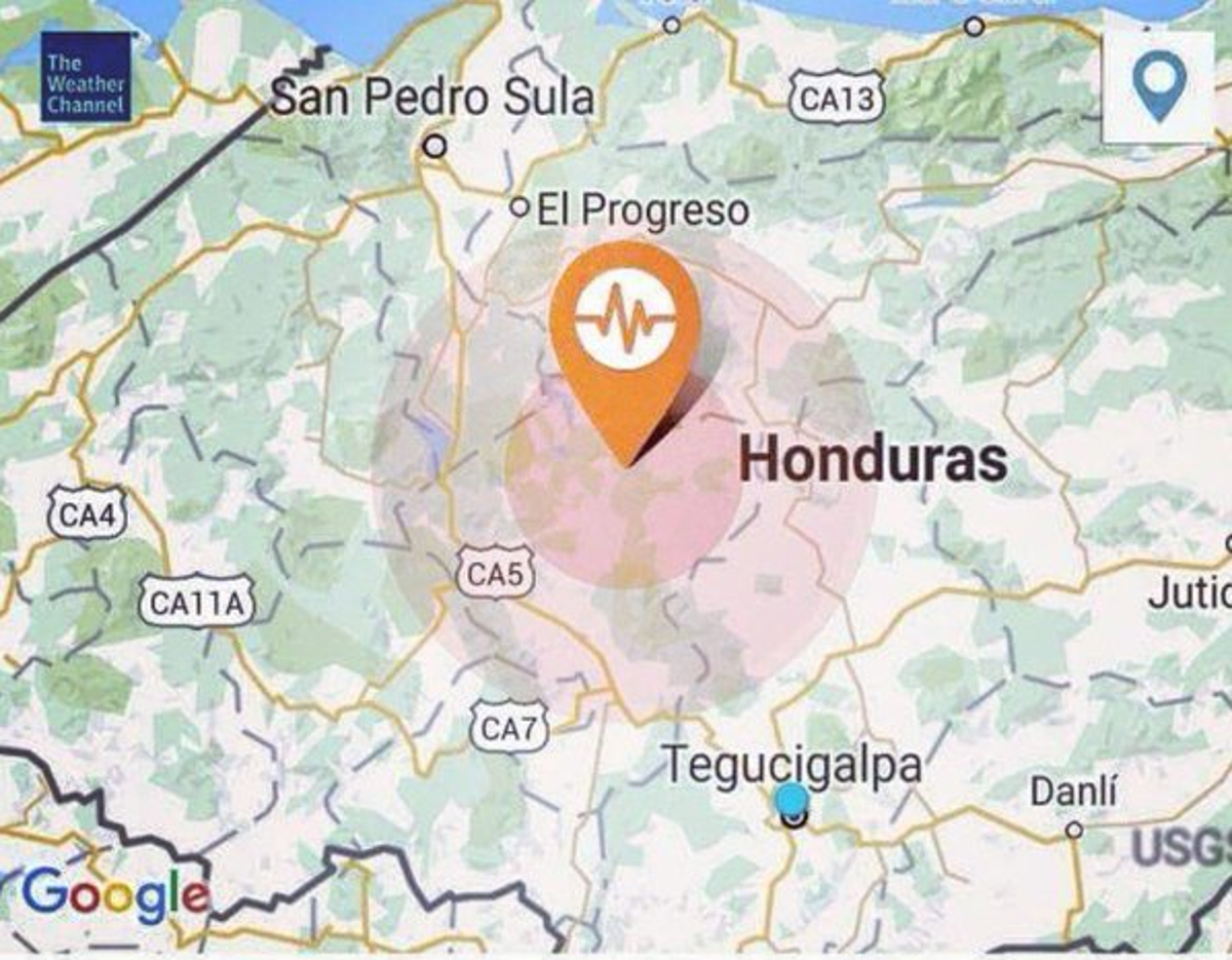 Un sismo de 3.7 grados sacude el oriente de Honduras