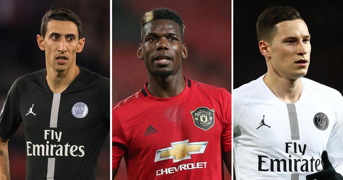 Draxler y Di María, por Pogba
