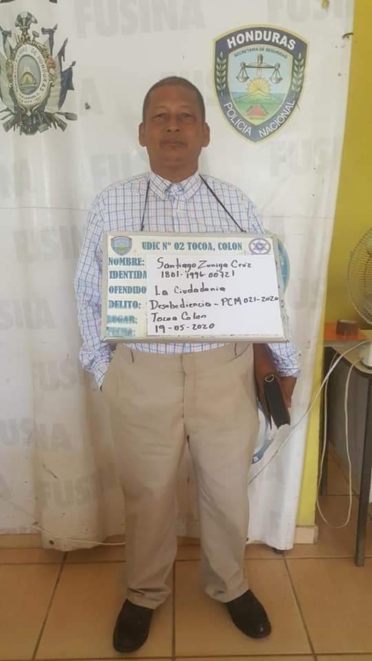 Detenido en Honduras.