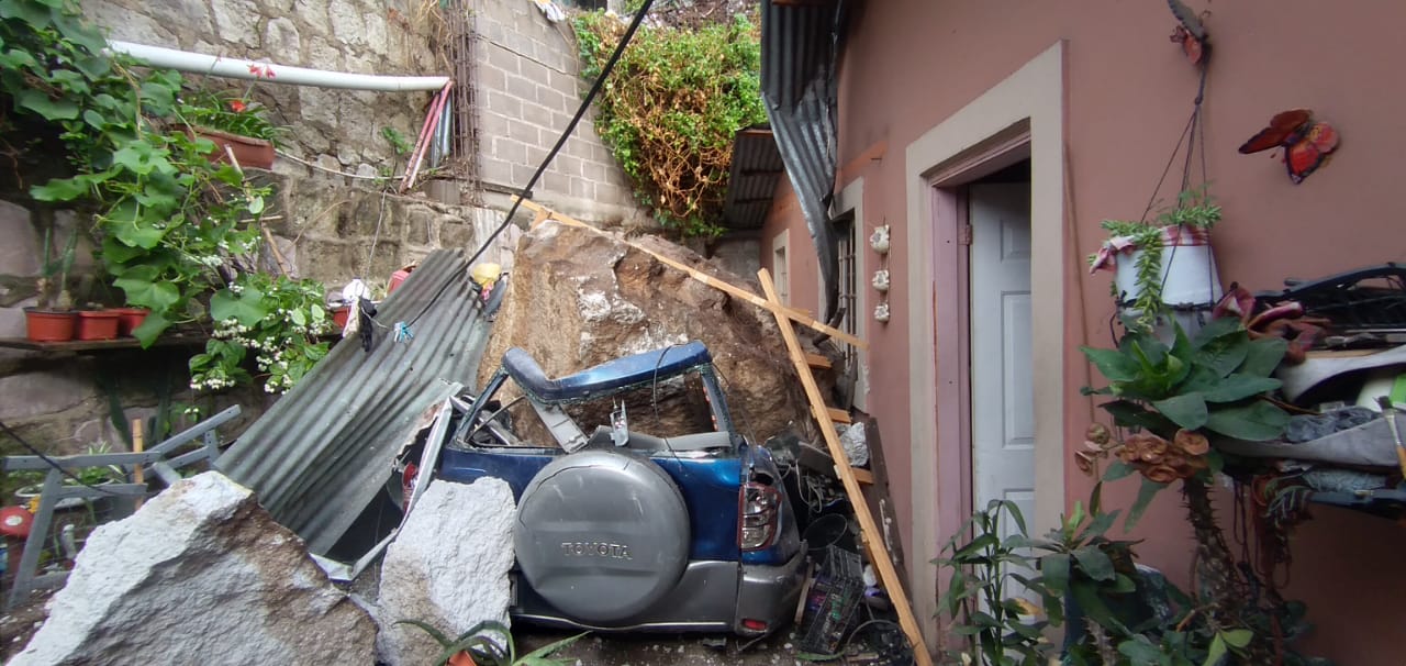 Derrumbes, casas dañadas e inundaciones; los estragos de las lluvias en la capital hondureña
