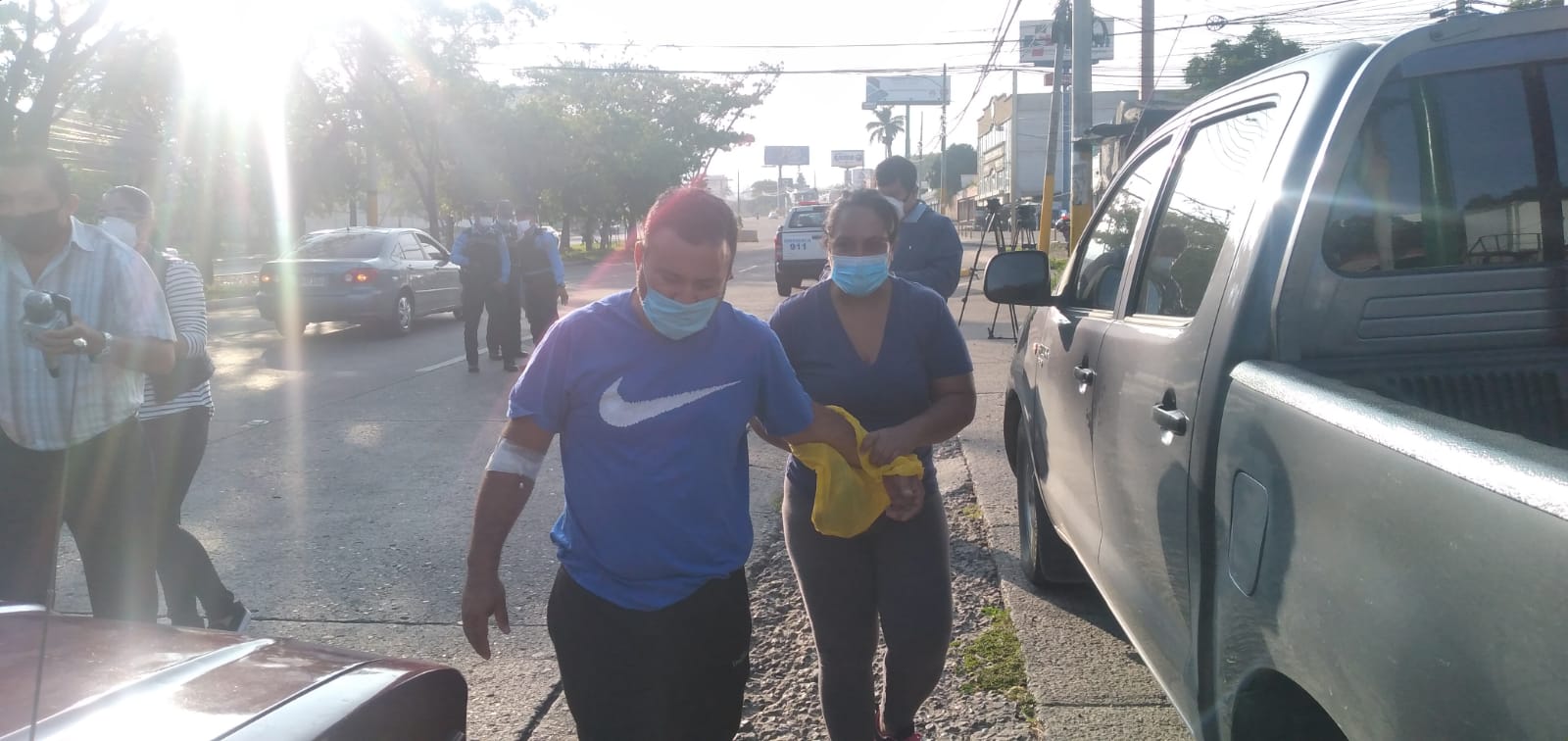 Policía sospechoso de covid-19 se escapa semidesnudo del IHSS, denuncia falta de atención