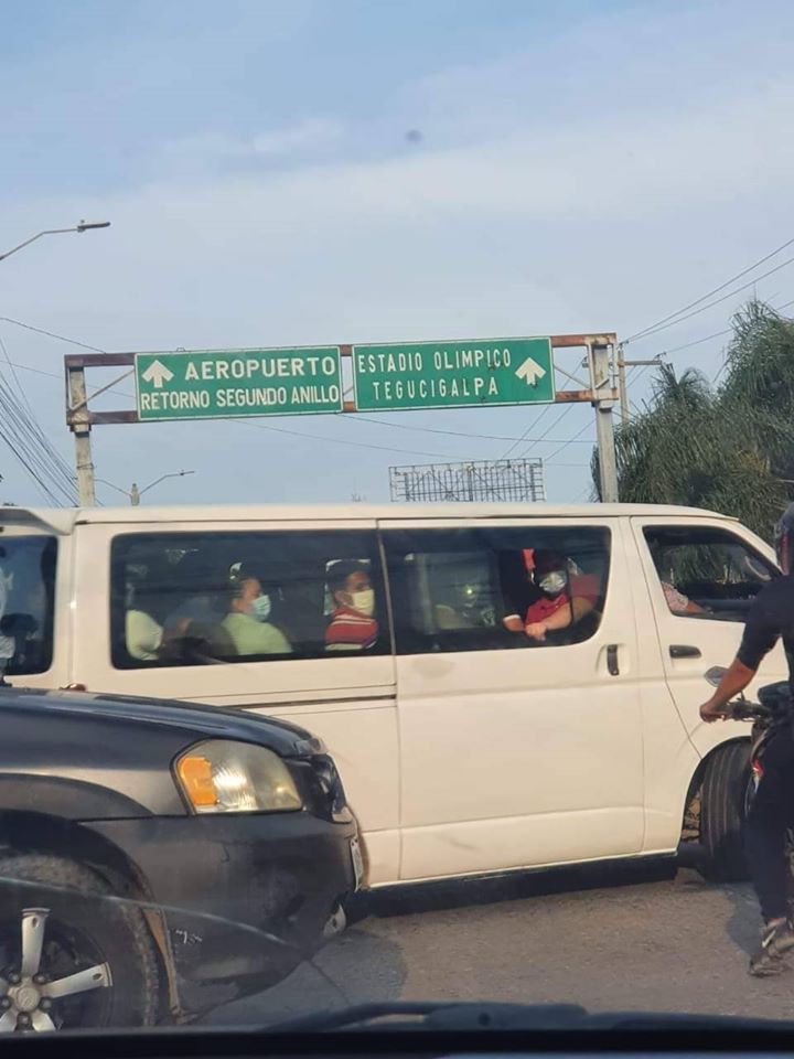 Indignación por buses urbanos llenos de pasajeros en San Pedro Sula