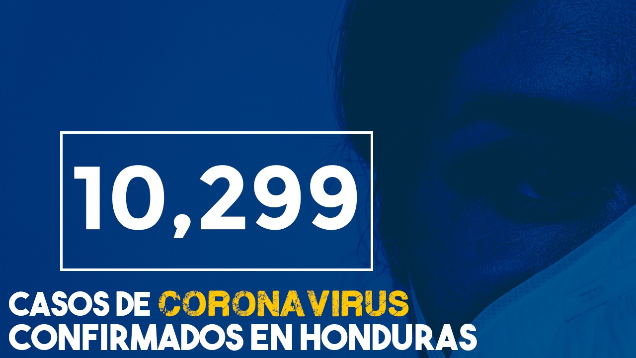 Francisco Morazán contabiliza este 17 de junio, 484 contagiados y se eleva la suma a 10,299 en Honduras