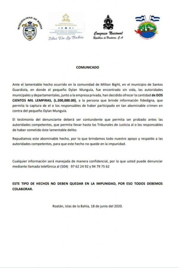 Comunicado del Cohep.