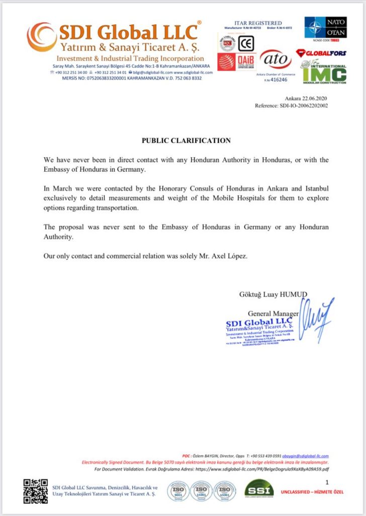 Documento SDI Global LLC