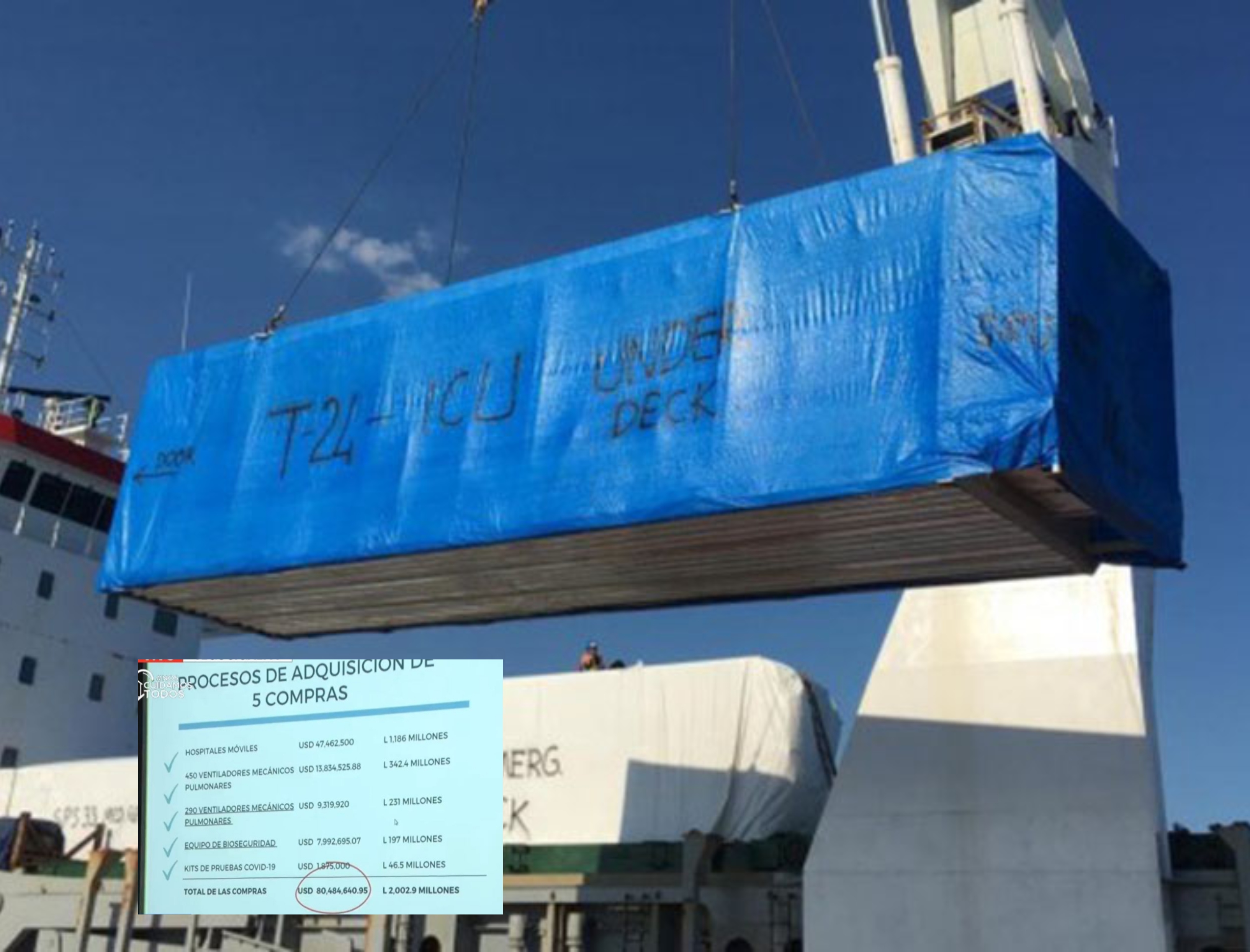 Imagen de ASJ revela que cada hospital móvil comprado por Invest-H se sobrevaloró en más de L 50 millones