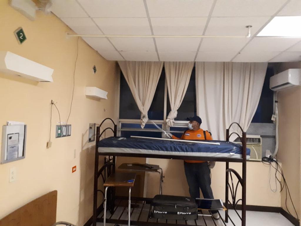 Habilitan sala con 50 camas para atención a pacientes con covid-19 en el Hospital Escuela