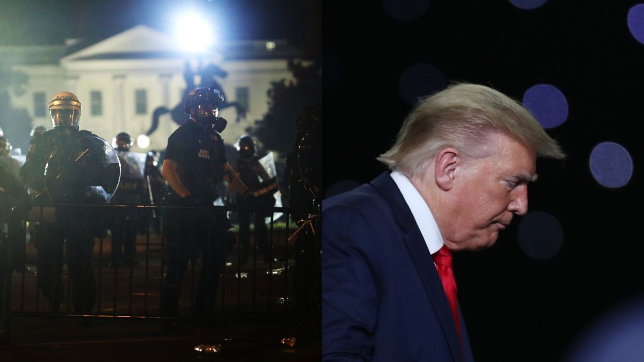 Así es el búnker de la Casa Blanca donde se refugió Trump por una hora ante protestas