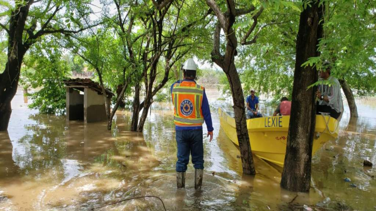 Mantienen alerta amarilla en el departamento de Valle, por el desbordamiento del río Goascorán