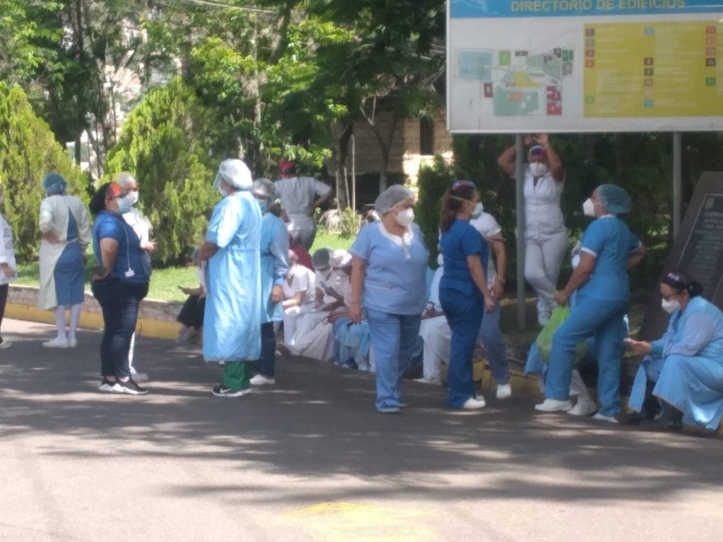 Plantón enfermeras honduras 