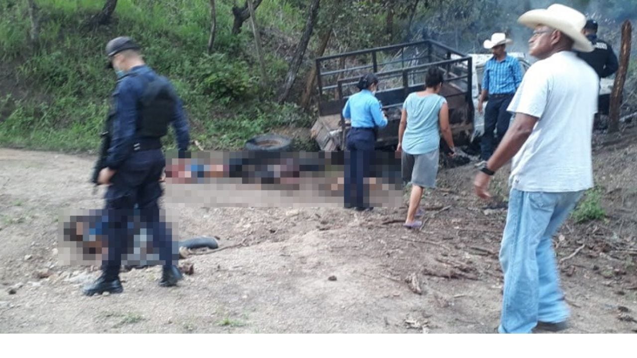 "Venganza entre familias" habría originado masacre de nueve personas en la Laguna de Agua en Yoro