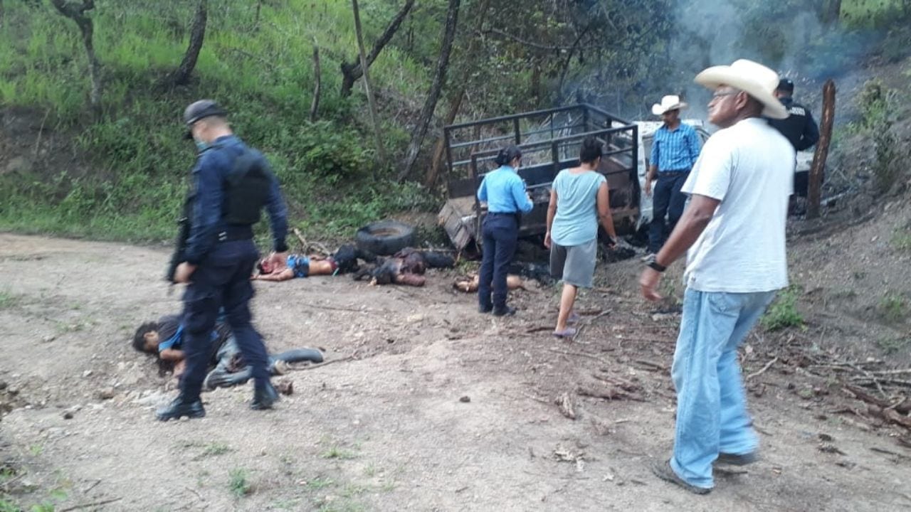 Al menos 9 personas muertas deja masacre en aldea Laguna de Agua en Yoro
