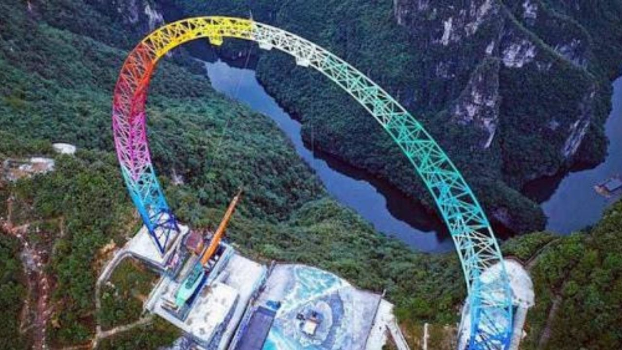¡Solo para valientes! China inaugura el columpio más alto del mundo, ¿te atreverías a subirte?
