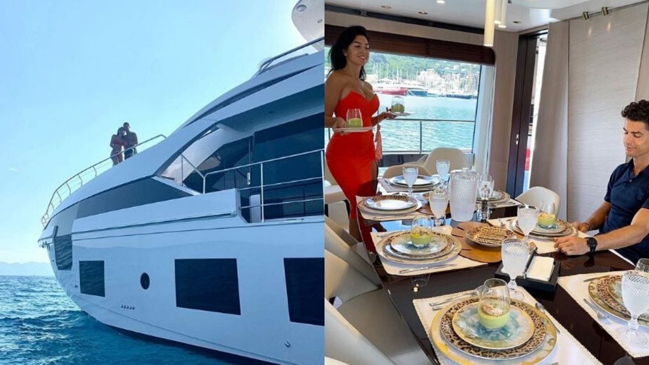 Cristiano y Georgina se muestran románticos a bordo de su yate valuado en 18 millones de dólares