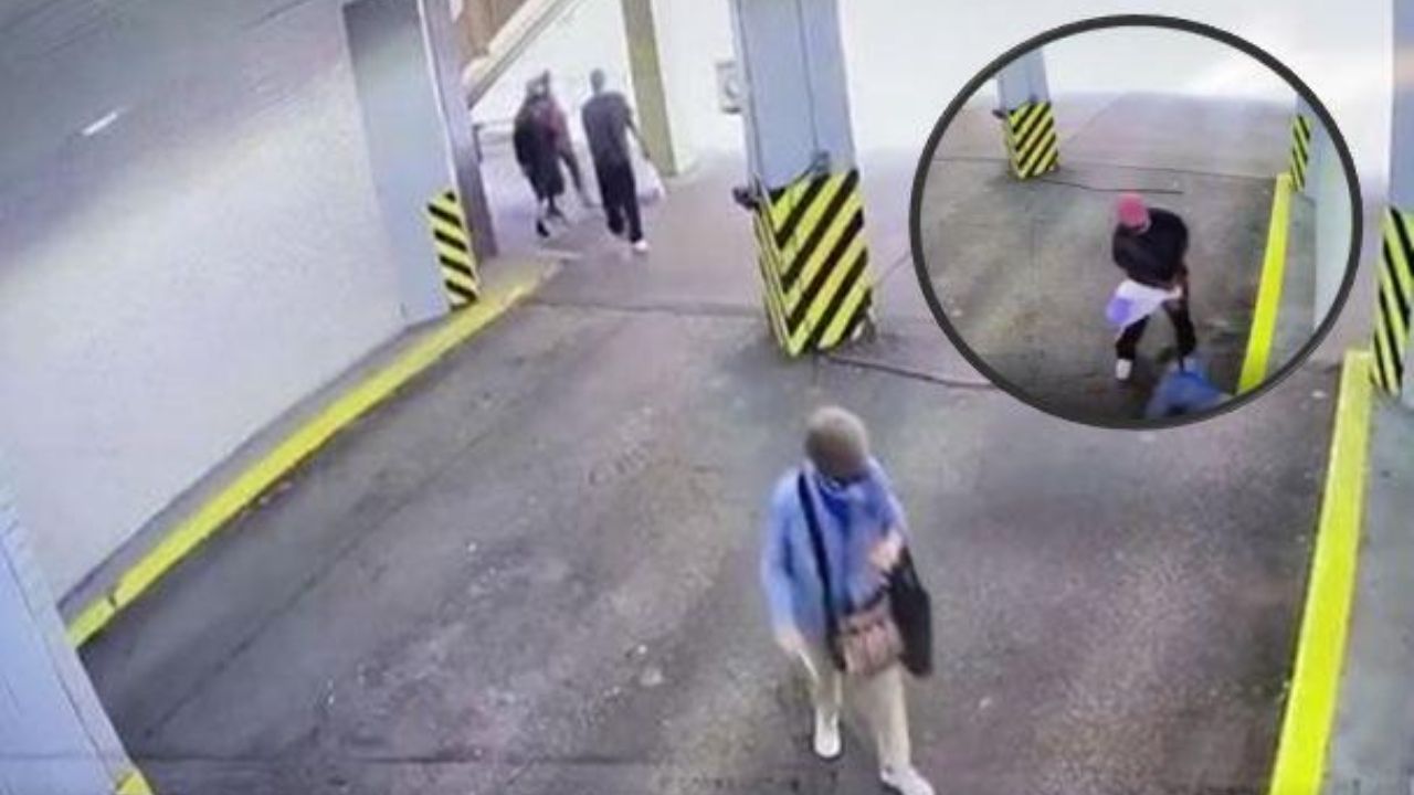 Ladrón arrastra y golpea a una anciana para quitarle el bolso