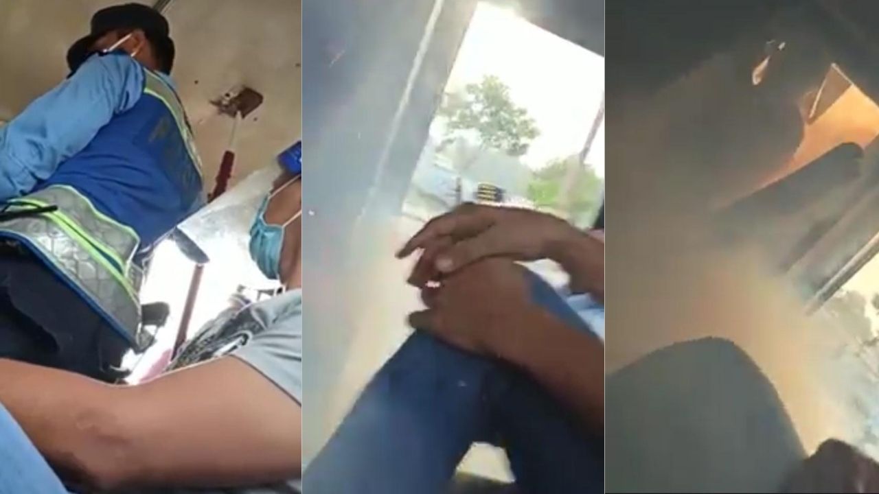 Vídeo de policía lanzando bomba lacrimógena dentro de un bus con pasajeros causa repudio en Honduras