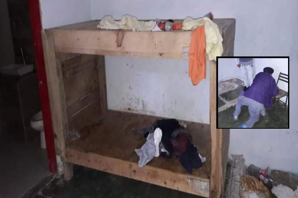 ¡Indignación!  Abuelito vivía encerrado en una caja, su hija le daba de comer por un  pequeño orificio, miras las imágenes
