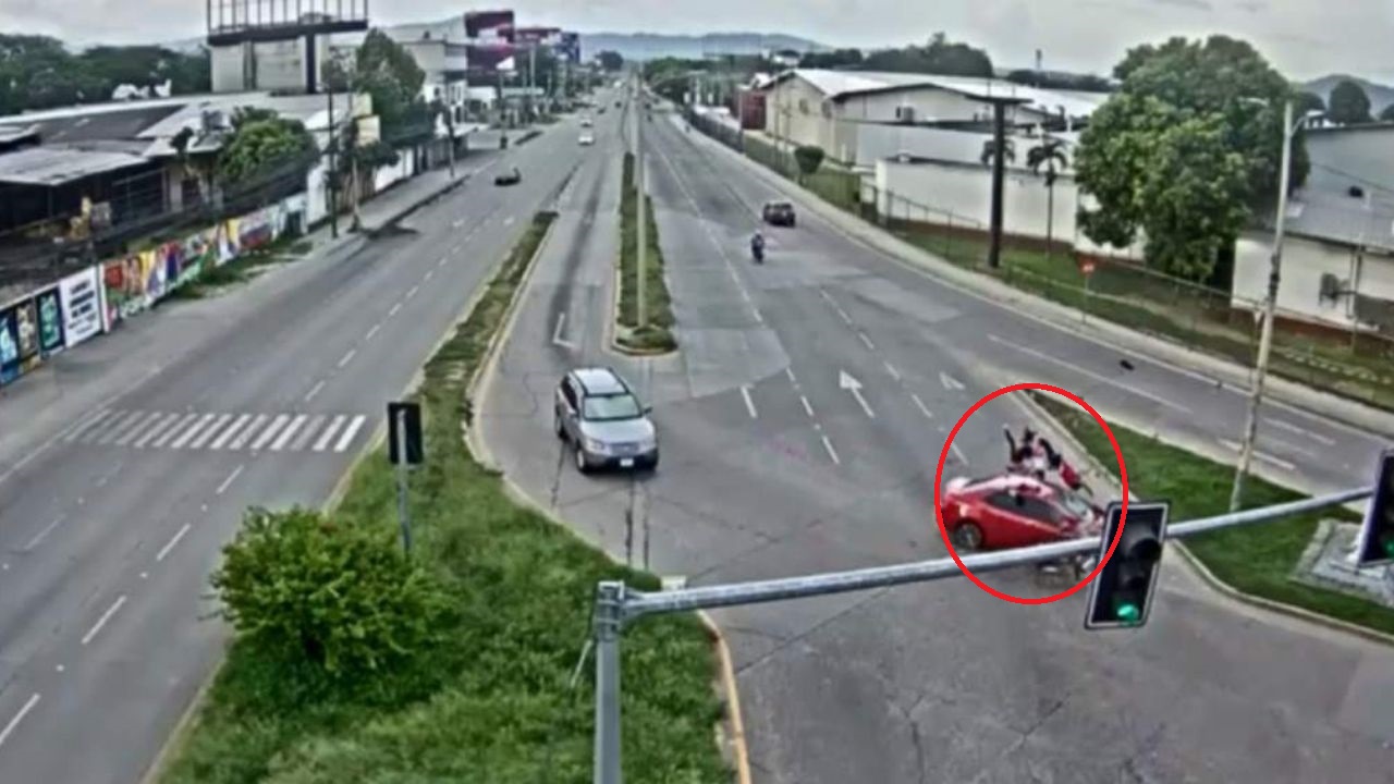 Ejecutan orden de captura contra conductor que provocó accidente en San Pedro Sula, donde familia se salvó de morir