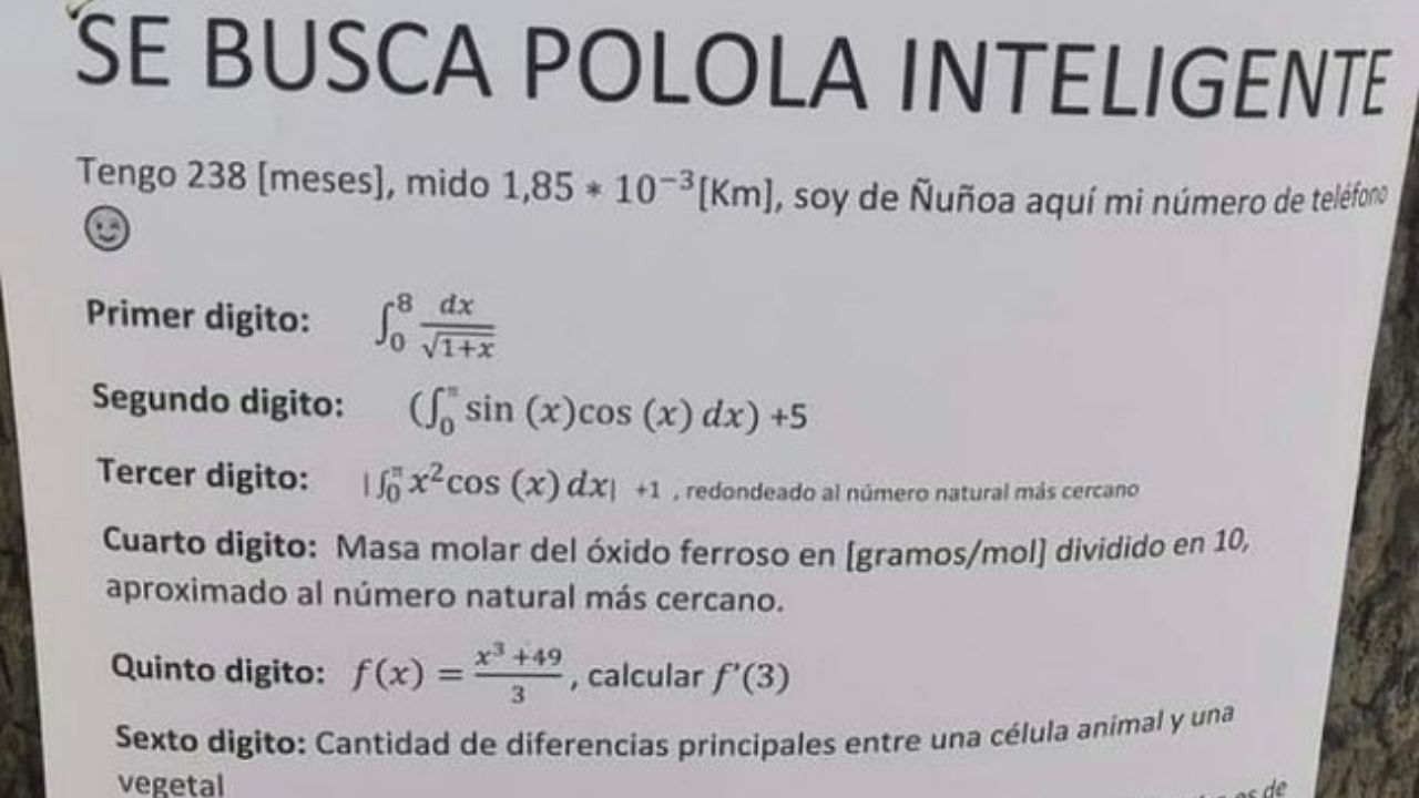 Polémica causa el anuncio de un joven que busca novia inteligente con prueba matemática