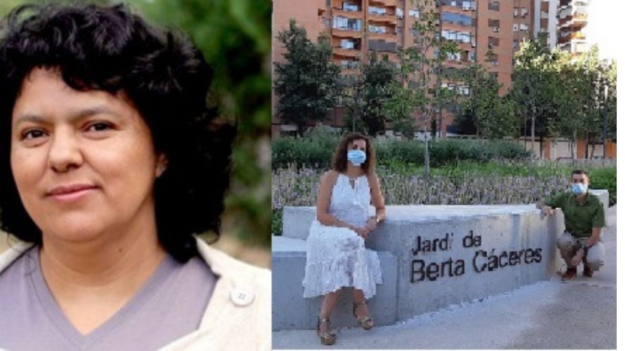 Autoridades nombran Berta Cáceres a un jardín de España en honor a la líder indígena hondureña