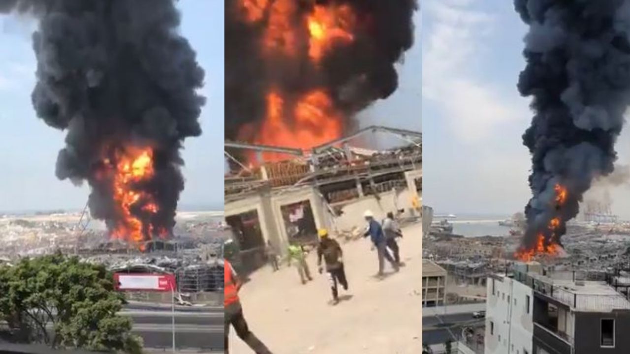 Beirut registra otro pavoroso incendio, un mes después de la explosión que mató a unas 200 personas