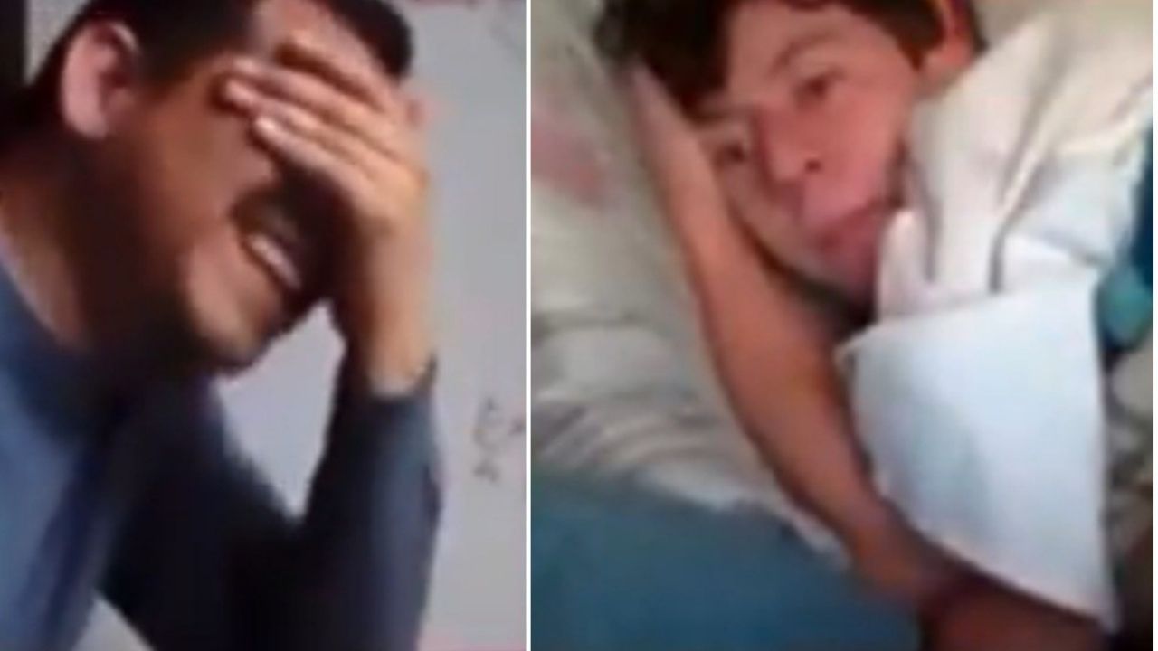 Maestro descubre a su alumno acostado mientras recibe clase en línea y su reacción es viral en redes