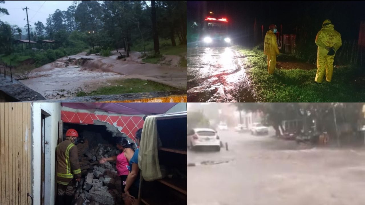 Torrenciales lluvias causaron estragos en la capital hondureña