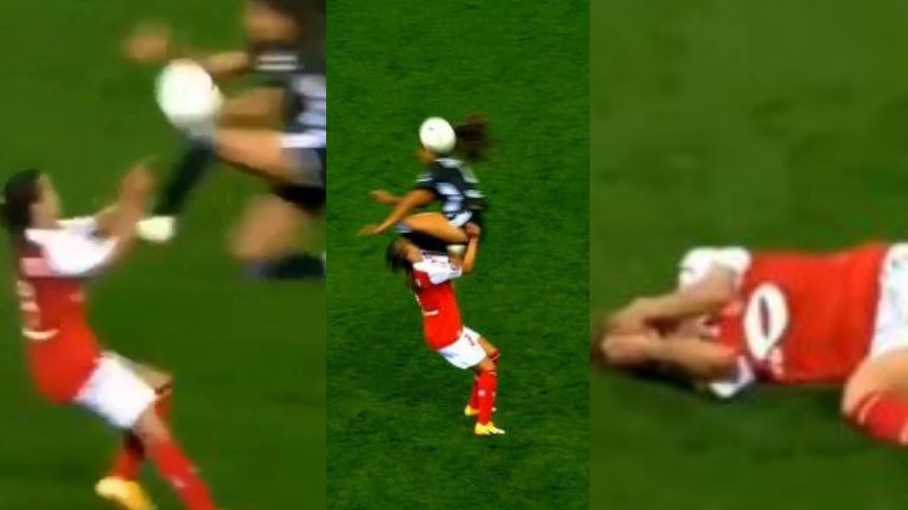 Jugadora de fútbol femenino termina en el hospital tras una patada criminal durante un partido, aquí el video