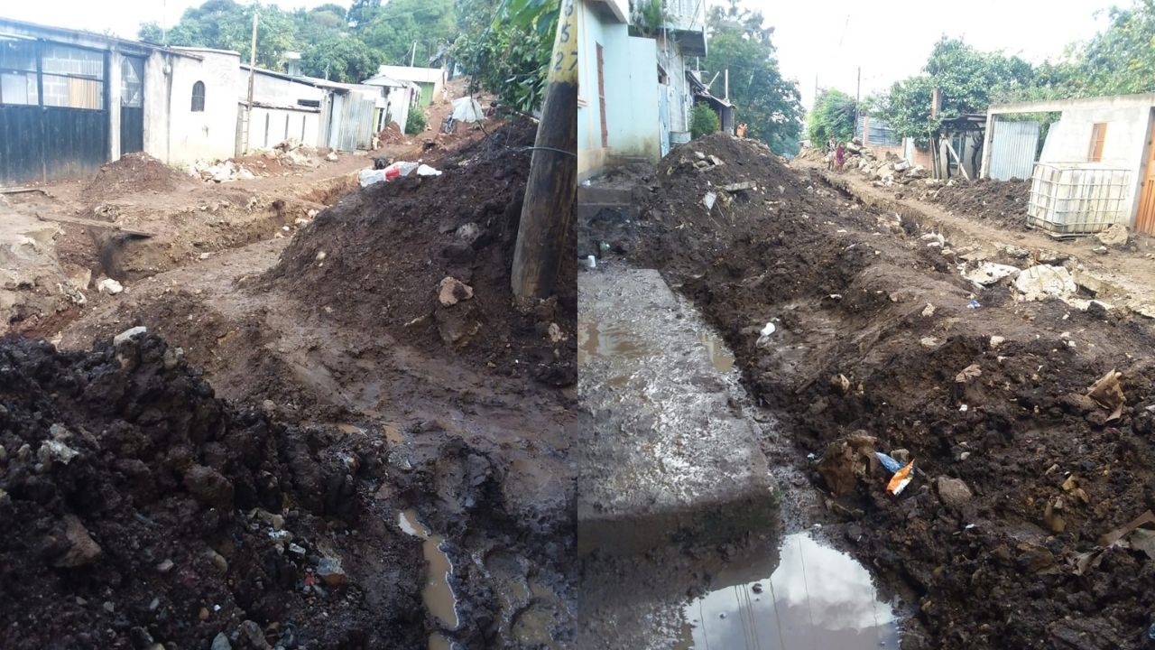 Leve lluvia deja casi incomunicada a la colonia Villa Nueva de Tegucigalpa, vecinos exigen respuesta a la alcaldía