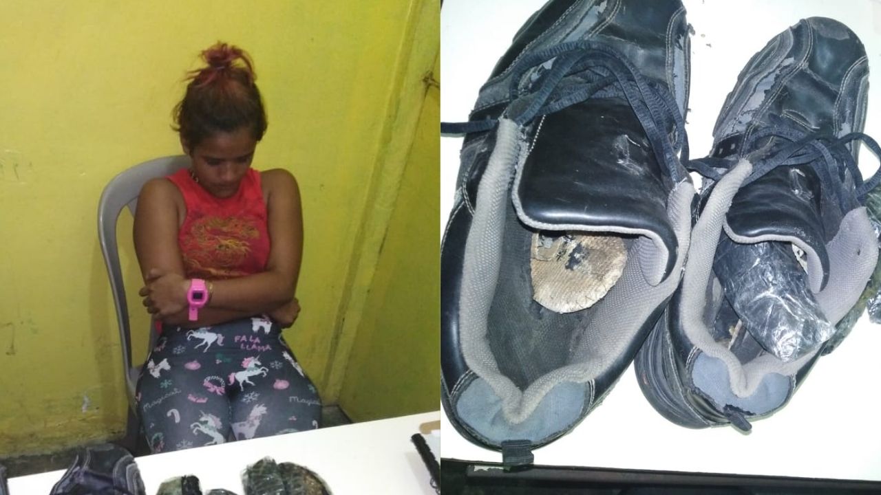 En un par de zapatos, una mujer  intentaba ingresar droga al centro penitenciario de Yoro