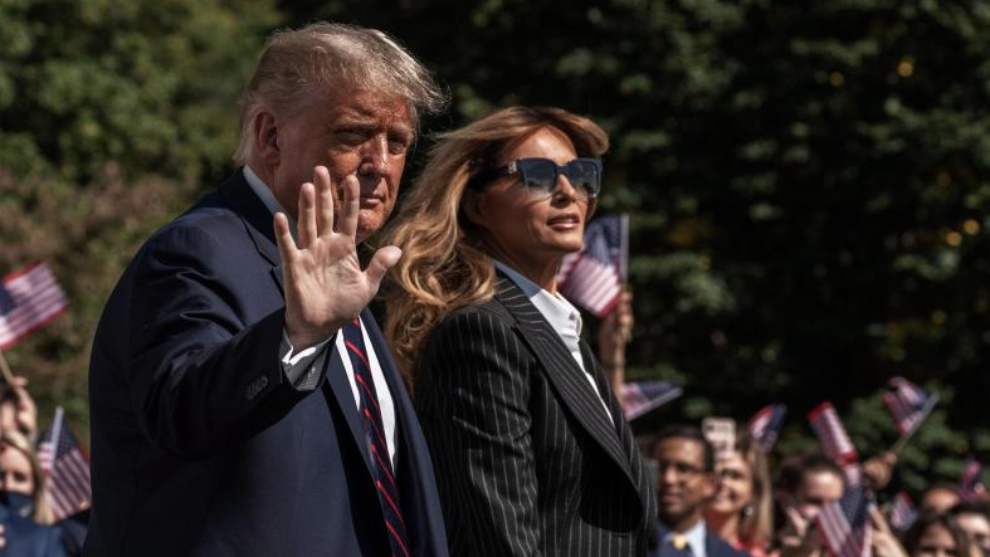 Trump y la primera dama Melania dan positivo por covid